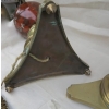 1890′ Paire de Lampes Bronze et Boules en Fer Peint en Faux Marbre Griotte | Biron 1890′ Paire de Lampes Bronze et Boules en Fer Peint en Faux Marbre Griotte