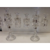 Paire de Chandeliers Baccarat Avec 2 Branches Socles Perlés | Biron Paire de Chandeliers Baccarat Avec 2 Branches Socles Perlés