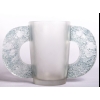 Vase « Pétrarque » verre blanc patiné bleu de René LALIQUE | Biron |||||||||