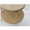 1970/80′ Paire de Guéridons Tripodes Décor Bambou, Plateaux Laqués Style Maison Jansen | Biron 1970/80′ Paire de Guéridons Tripodes Décor Bambou, Plateaux Laqués Style Maison Jansen