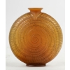 Vase « Escargot » verre butterscotch patiné gris de René LALIQUE | Biron |||||||