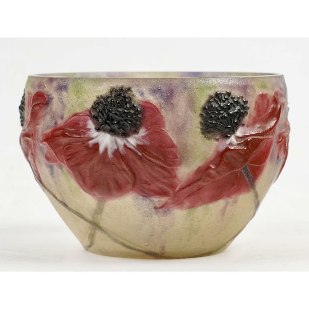 Coupe "Anémones" en pâte de verre de Gabriel ARGY-ROUSSEAU