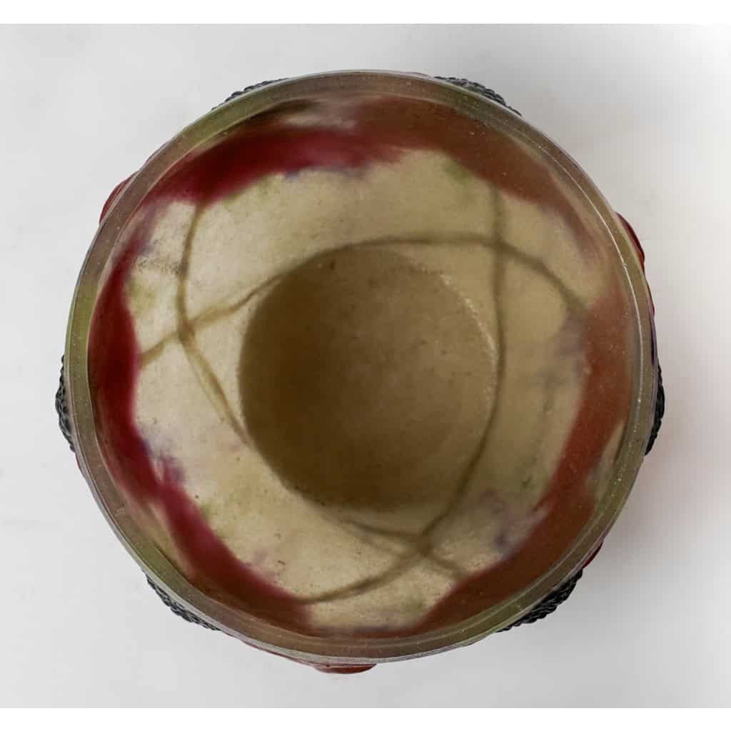 Coupe "Anémones" en pâte de verre de Gabriel ARGY-ROUSSEAU