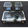1950/70′ Table Basse de Style Maison Jansen en Laiton et Bronze Doré VENDU | Biron |||||||||