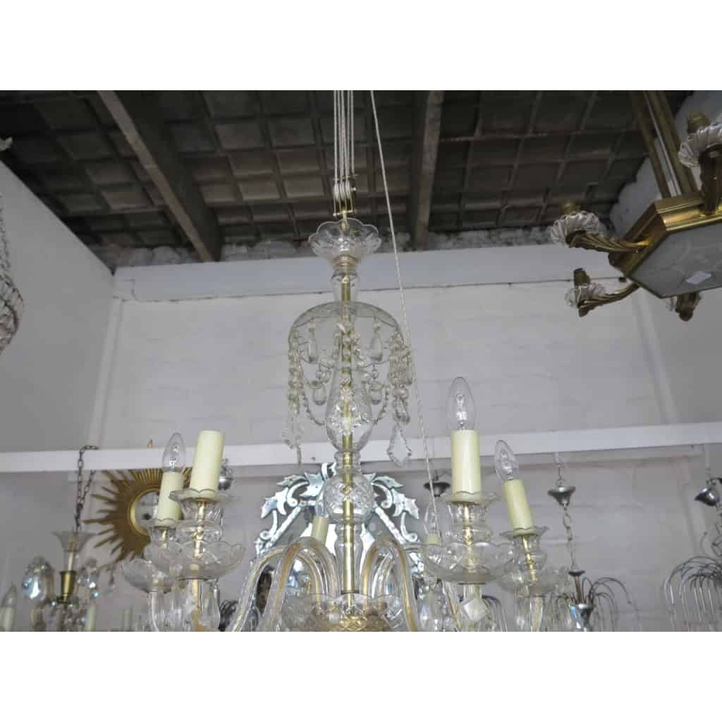 1950′ Lustre Style Bohême 6 Bras de Lumières Hauteur 90 Diamètre 68 cm | Biron 1950′ Lustre Style Bohême 6 Bras de Lumières Hauteur 90 Diamètre 68 cm