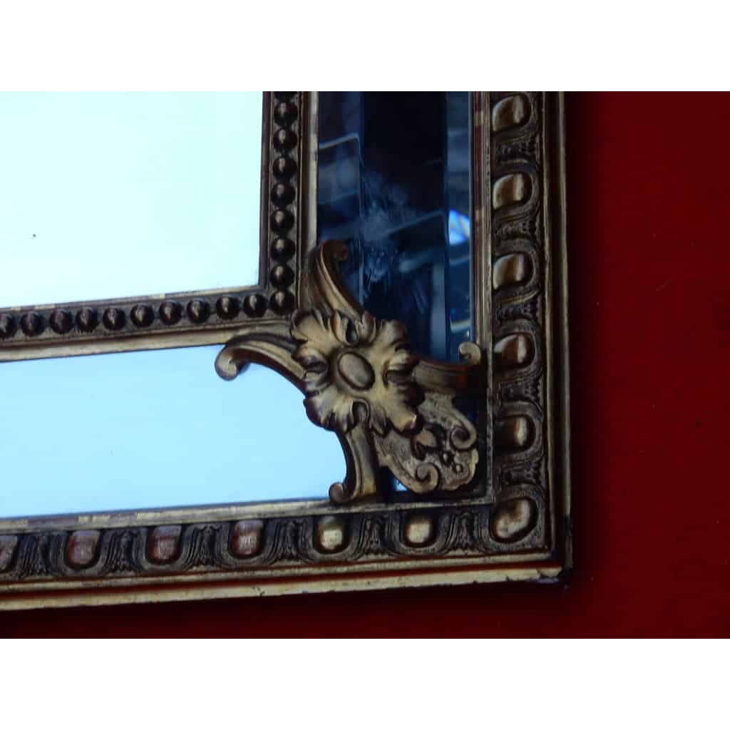1880′ Miroir Style Régence à Coquille Parecloses Doré à l’Or 1880′ Miroir Style Régence à Coquille Parecloses Doré à l’Or
