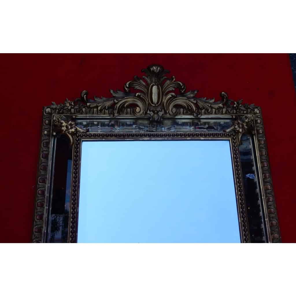 1880′ Miroir Style Régence à Coquille Parecloses Doré à l’Or 1880′ Miroir Style Régence à Coquille Parecloses Doré à l’Or