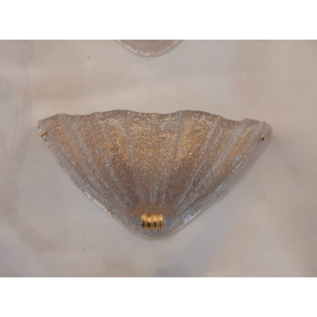 1970′ Paire d’Appliques Cristal Murano | Biron 1970′ Paire d’Appliques Cristal Murano