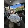 Eero Saarinen & Knoll : Table "Tulip" plateau ovale Calacatta