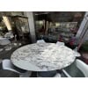 Eero Saarinen & Knoll : Table "Tulip" plateau ovale Calacatta