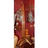 1950/70 Paire De Lampadaires Ou Similaires Tripode Barovier & Toso Avec Paillons d’Or | Biron |||||||||