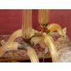 1950/70 Paire De Lampadaires Ou Similaires Tripode Barovier & Toso Avec Paillons d’Or | Biron 1950/70 Paire De Lampadaires Ou Similaires Tripode Barovier & Toso Avec Paillons d’Or