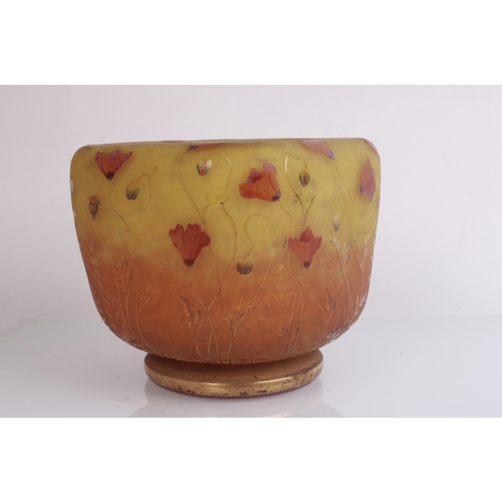 DAUM NANCY, Vase « Coquelicots » | Biron DAUM NANCY, Vase « Coquelicots »