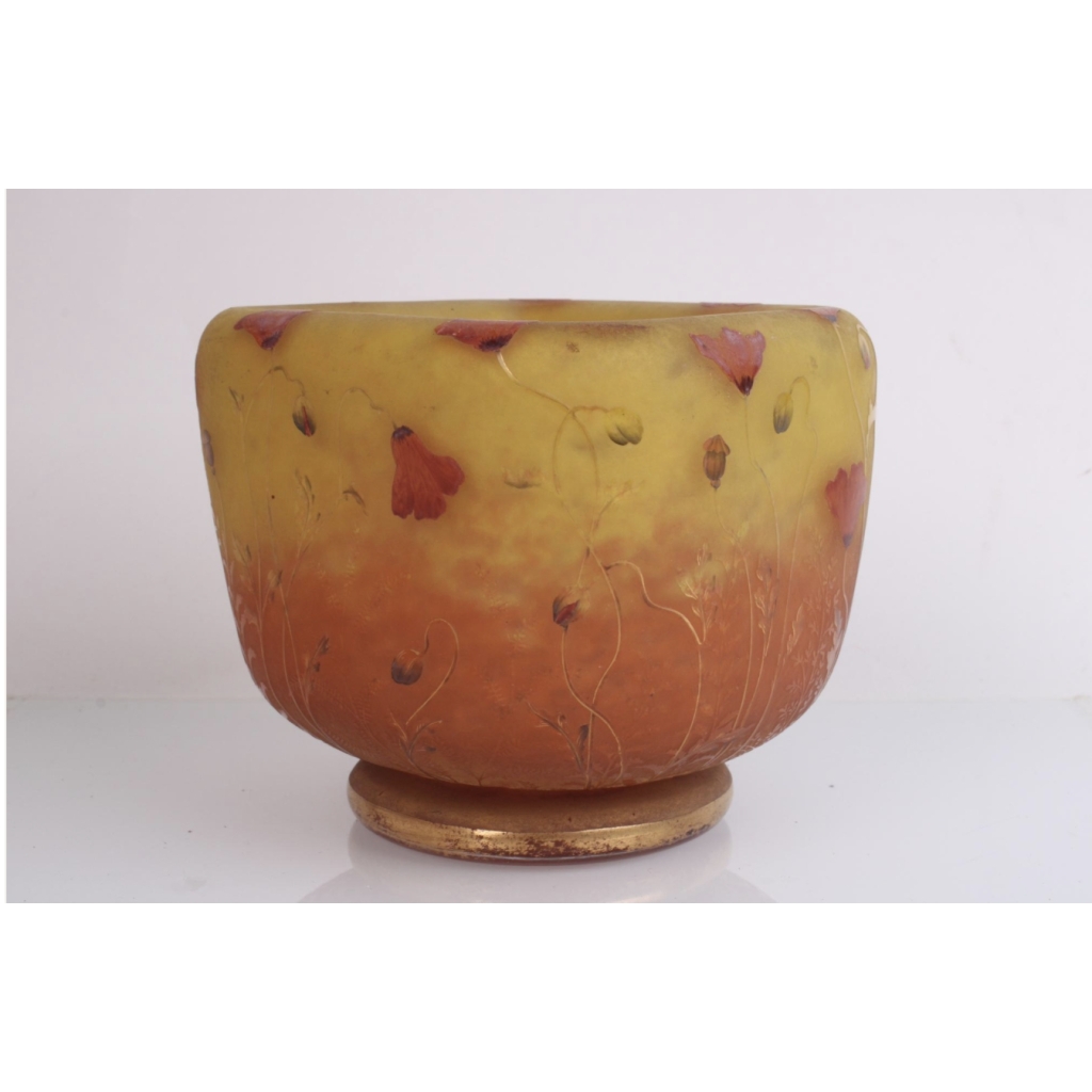 DAUM NANCY, Vase « Coquelicots » | Biron DAUM NANCY, Vase « Coquelicots »
