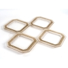 Service d’Assiettes « Pâquerettes » verre blanc patiné sépia de René LALIQUE – 4 Pièces | Biron ||||||