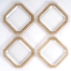 Service d’Assiettes « Pâquerettes » verre blanc patiné sépia de René LALIQUE – 4 Pièces | Biron Service d'Assiettes "Pâquerettes" verre blanc patiné sépia de René LALIQUE - 4 Pièces