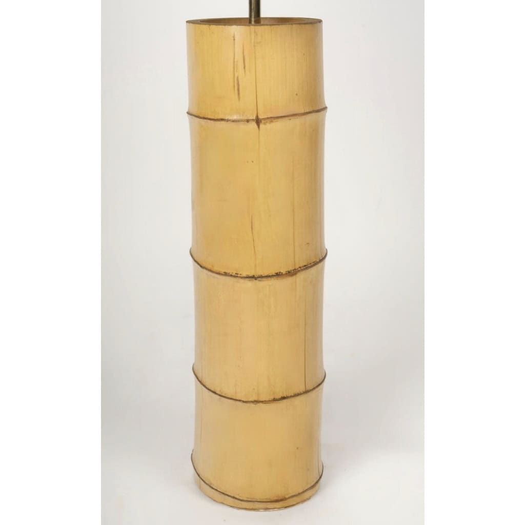 1970 Large Bamboo Lamp L Sognot | Biron 1970 Large Bamboo Lamp Maison Roche