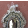 Miroir Vénitien avec Micromosaïque en Pierres Dures Décor de Fleurs | Biron Miroir Vénitien avec Micromosaïque en Pierres Dures Décor de Fleurs