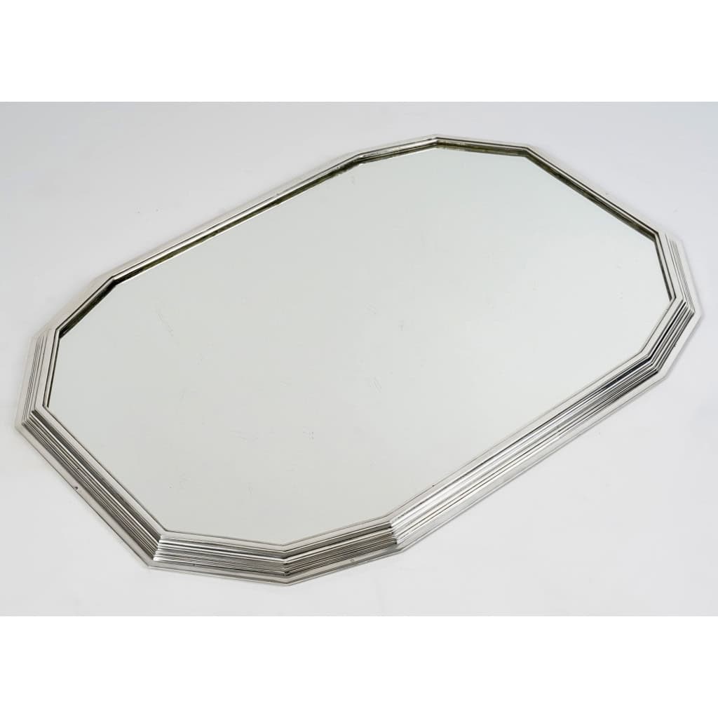 Centre de Table Soupière Art Déco Moderniste argent massif et aventurine de Jean E. PUIFORCAT | Biron Centre de Table Soupière Art Déco Moderniste argent massif et aventurine de Jean E. PUIFORCAT