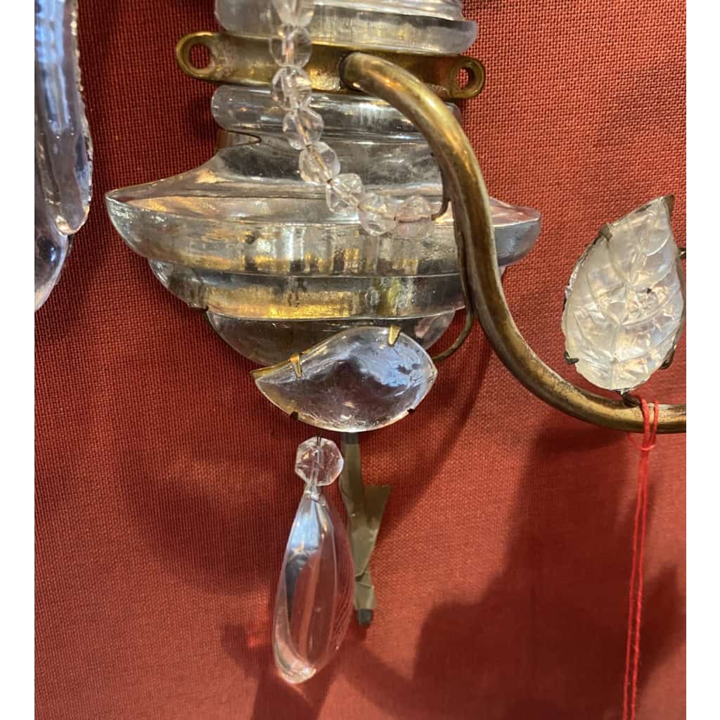1970′ Paire D’Appliques Maison Baguès Au Perroquet A Un Bras, Binet Conique | Biron 1970′ Paire D’Appliques Maison Baguès Au Perroquet A Un Bras, Binet Conique