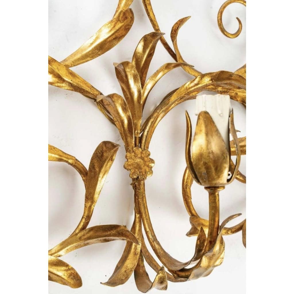 1960 Grande Paire d’Appliques Maison FloArt | Biron 1960 Grande Paire d'Appliques Maison FloArt