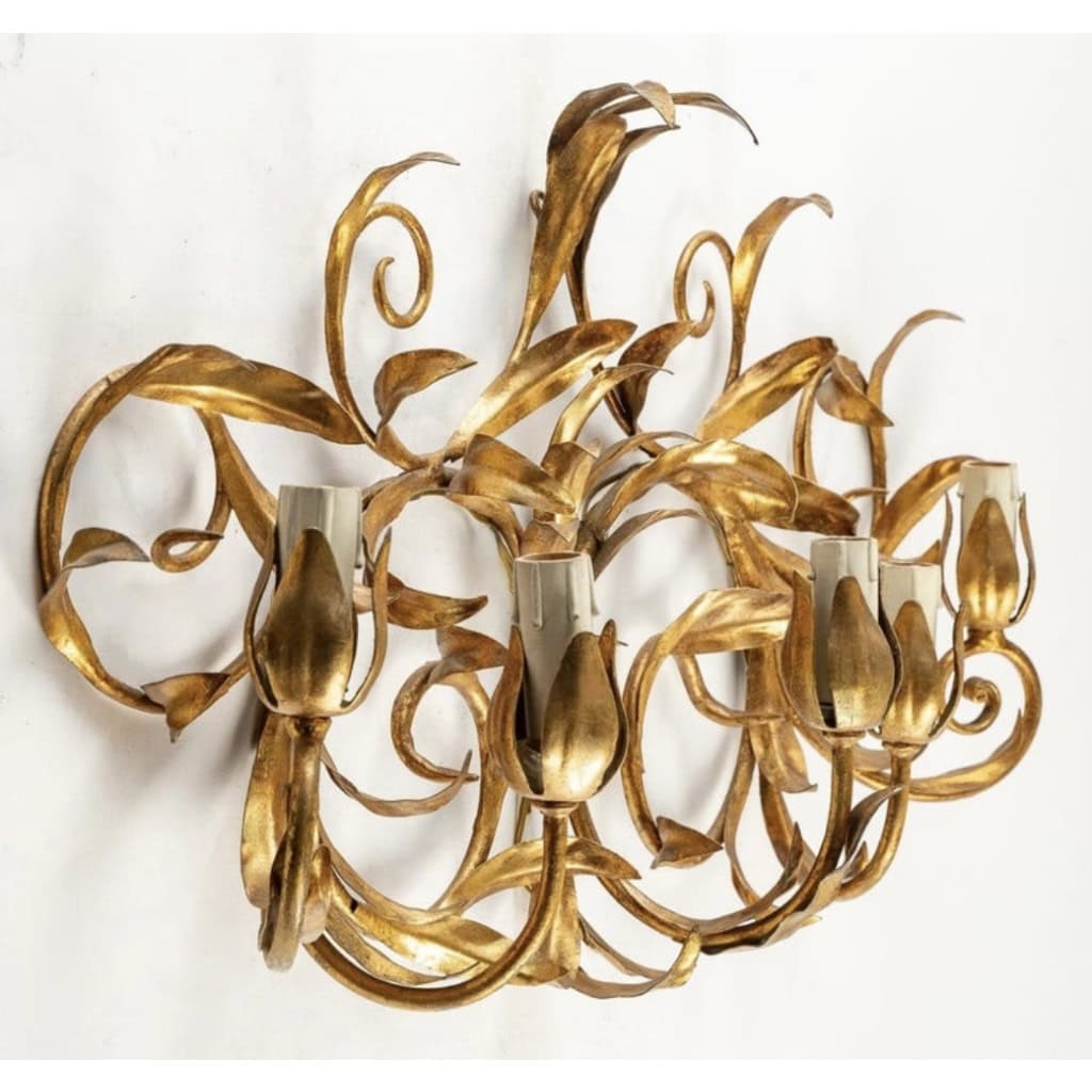 1960 Grande Paire d’Appliques Maison FloArt | Biron 1960 Grande Paire d'Appliques Maison FloArt
