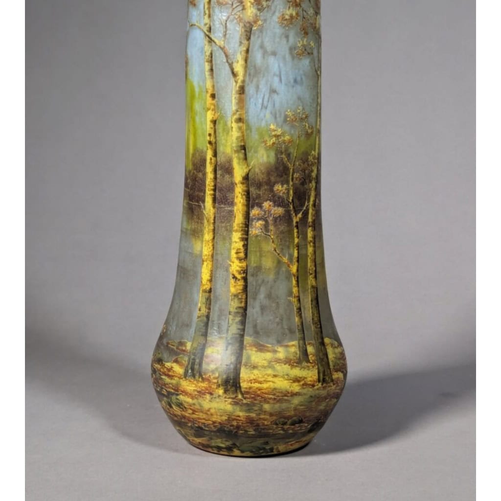 DAUM NANCY vase « paysage » | Biron 