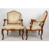 Paire de fauteuils Louis XV à la Reine. | Biron ||||||||||