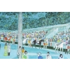 POUCETTE (1935-2006), Le Champ De Courses. | Biron POUCETTE (1935-2006), Le Champ De Courses.