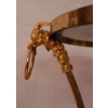 1950/70′ Guéridon Tripode En Bronze Doré Décor Napolleon 3 Maison Charles Orné De Têtes De Boucs | Biron 1950/70′ Guéridon Tripode En Bronze Doré Décor Napolleon 3 Maison Charles Orné De Têtes De Boucs