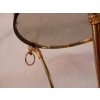 1950/70′ Guéridon Tripode En Bronze Doré Décor Napolleon 3 Maison Charles Orné De Têtes De Boucs | Biron 1950/70′ Guéridon Tripode En Bronze Doré Décor Napolleon 3 Maison Charles Orné De Têtes De Boucs