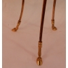 1950/70′ Guéridon Tripode En Bronze Doré Décor Napolleon 3 Maison Charles Orné De Têtes De Boucs | Biron 1950/70′ Guéridon Tripode En Bronze Doré Décor Napolleon 3 Maison Charles Orné De Têtes De Boucs