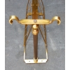 1970′ Porte Revue Maison Jansen en Bronze Doré, Plateau Miroir Oxydé 14