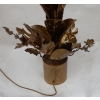 1970′ Plante Éclairante en Laiton Maison Jansen 2 Ampoules