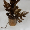 1970′ Plante Éclairante en Laiton Maison Jansen 2 Ampoules