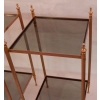 1970′ Paire d’Étagères Ou Sellettes En Laiton à 2 Niveaux Maison Baguès Plateaux Vitres | Biron 1970′ Paire d’Étagères Ou Sellettes En Laiton à 2 Niveaux Maison Baguès Plateaux Vitres