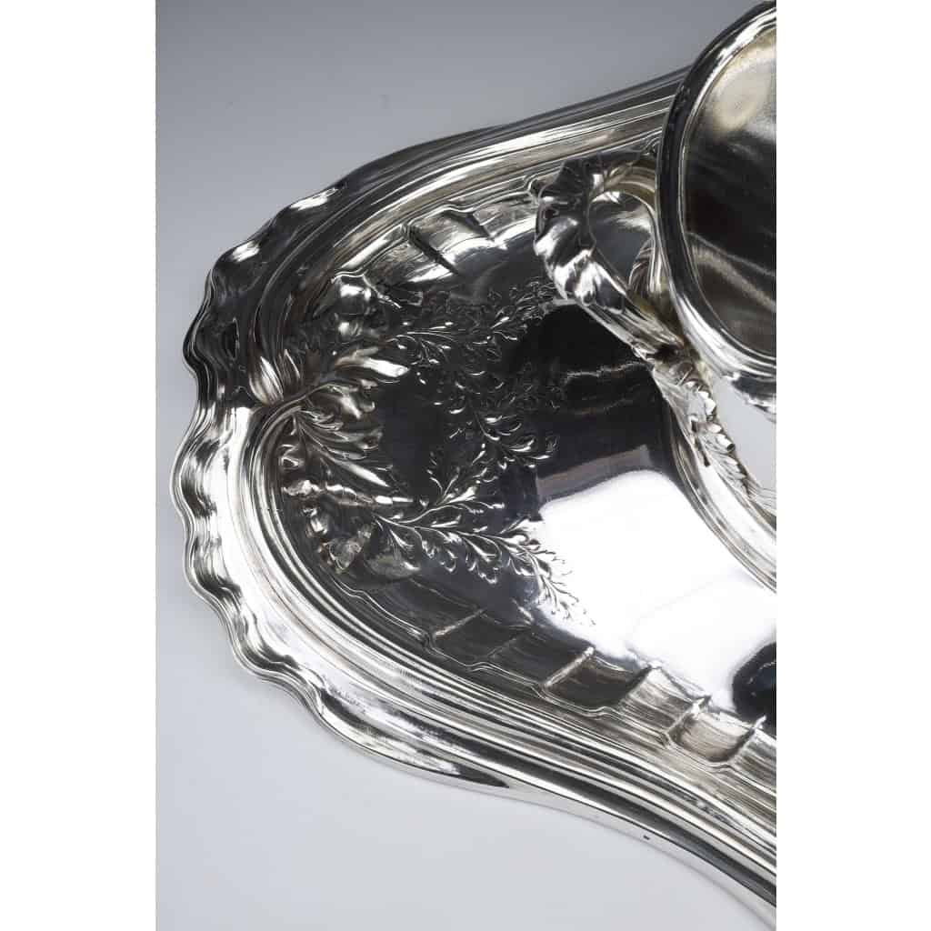 ORFEVRES Risler & Carré – Important centre de table en argent massif XIXe siècle | Biron 