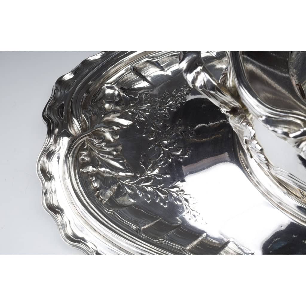 ORFEVRES Risler & Carré – Important centre de table en argent massif XIXe siècle | Biron 