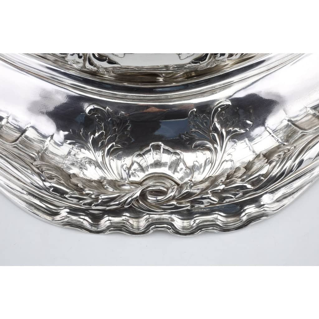 ORFEVRES Risler & Carré – Important centre de table en argent massif XIXe siècle | Biron 