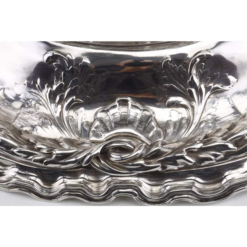 ORFEVRES Risler & Carré – Important centre de table en argent massif XIXe siècle | Biron 