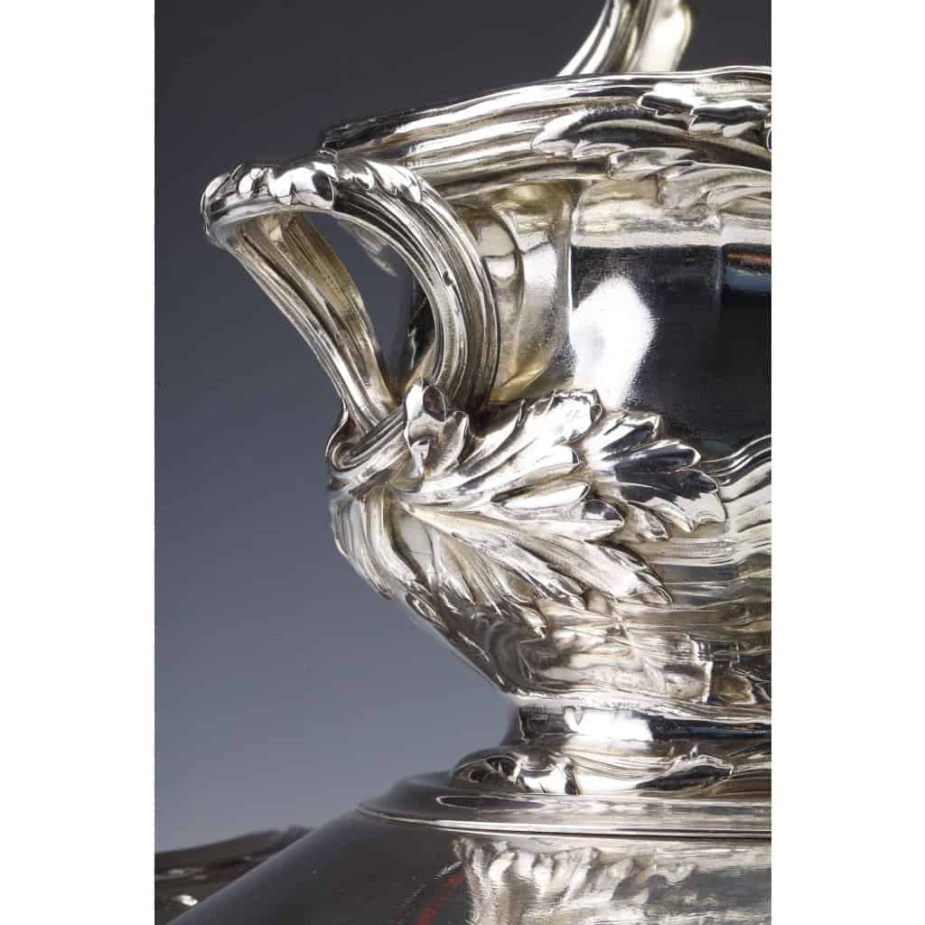 ORFEVRES Risler & Carré – Important centre de table en argent massif XIXe siècle | Biron 