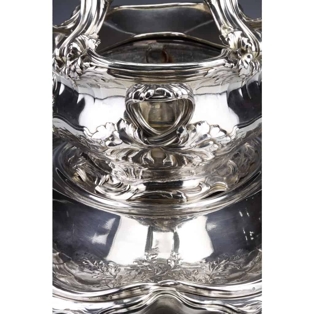ORFEVRES Risler & Carré – Important centre de table en argent massif XIXe siècle | Biron 