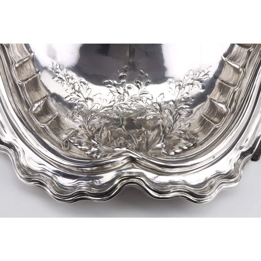 ORFEVRES Risler & Carré – Important centre de table en argent massif XIXe siècle | Biron 