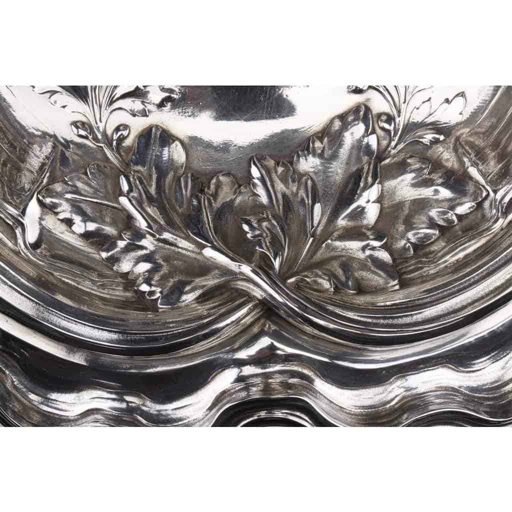 ORFEVRES Risler & Carré – Important centre de table en argent massif XIXe siècle | Biron 