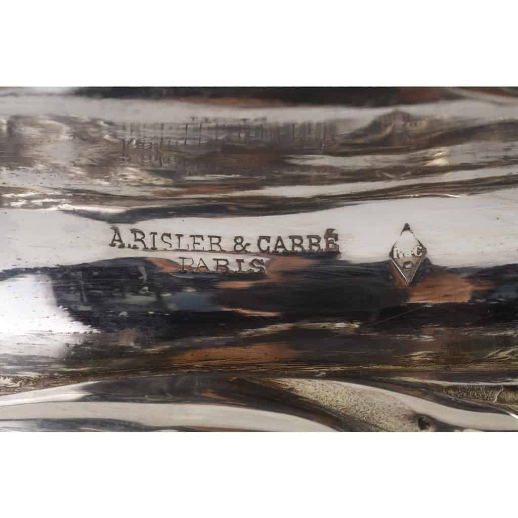 ORFEVRES Risler & Carré – Important centre de table en argent massif XIXe siècle | Biron 
