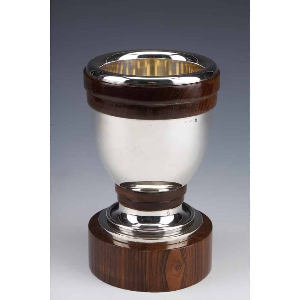 Gustave KELLER – Vase en argent massif époque ART DECO | Biron 
