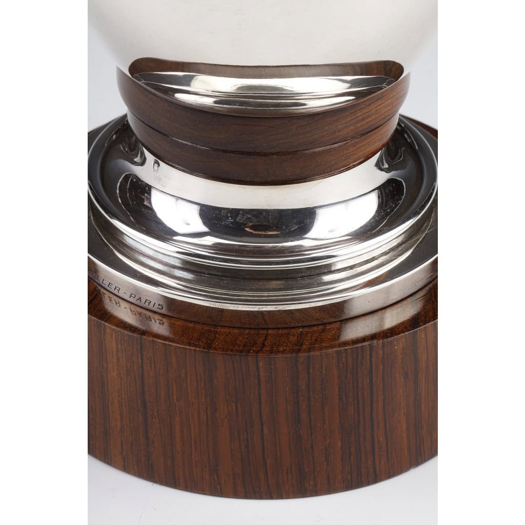 Gustave KELLER – Vase en argent massif époque ART DECO | Biron 