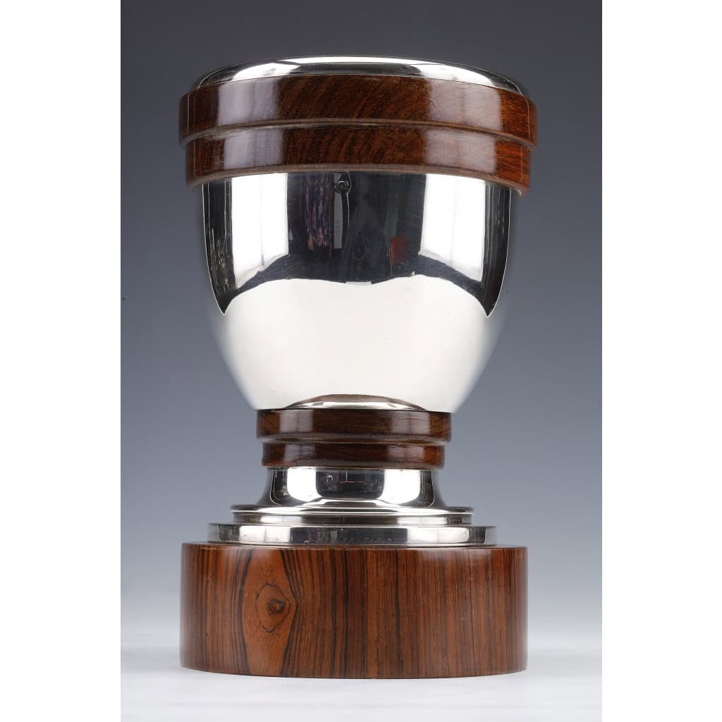 Gustave KELLER – Vase en argent massif époque ART DECO | Biron 