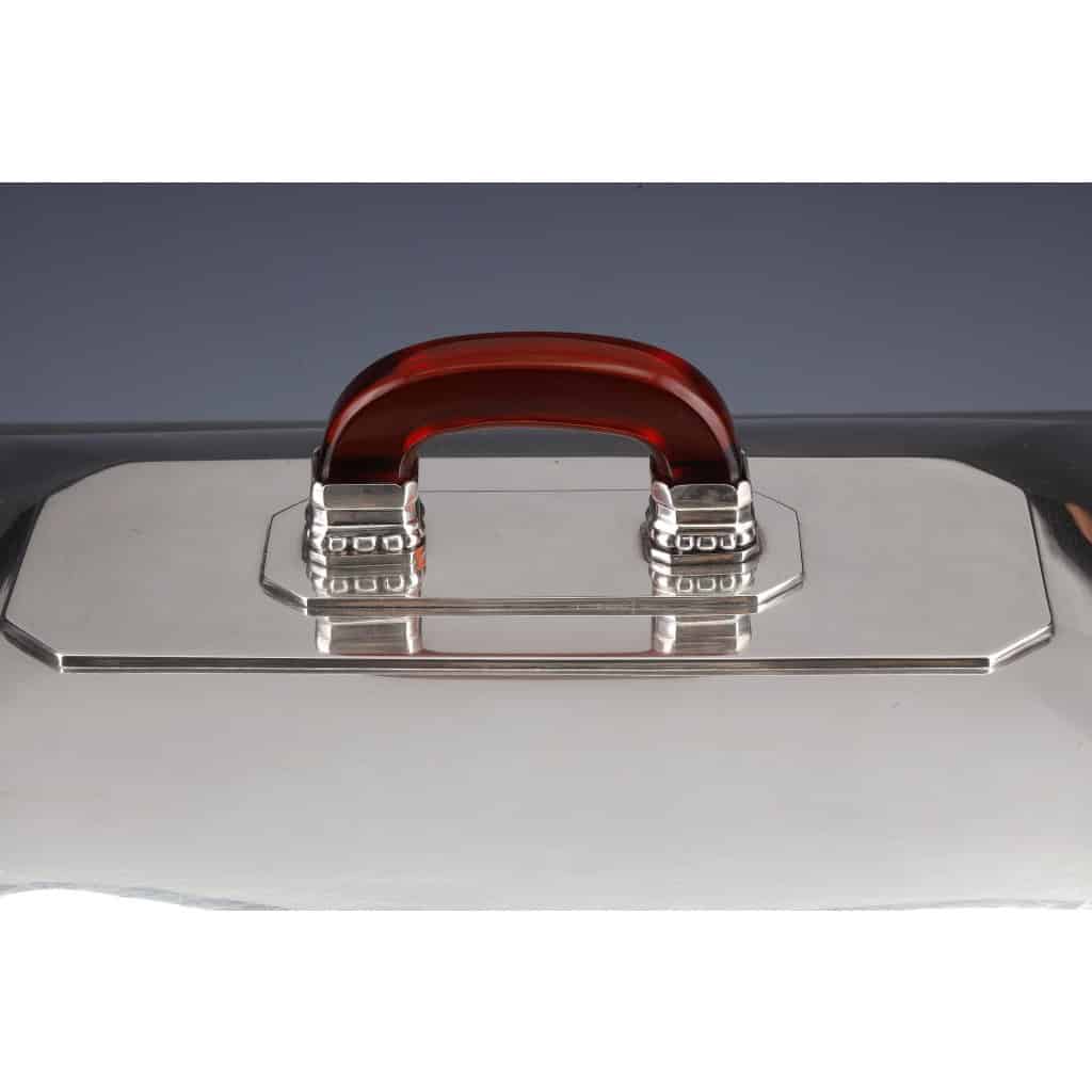 Orfèvre Auguste LEROY – Centre de table en argent massif circa 1930 | Biron 