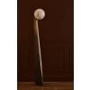 Glustin Luminaires Creation Floor Lamp in Brass with Alabaster Globe | Biron 